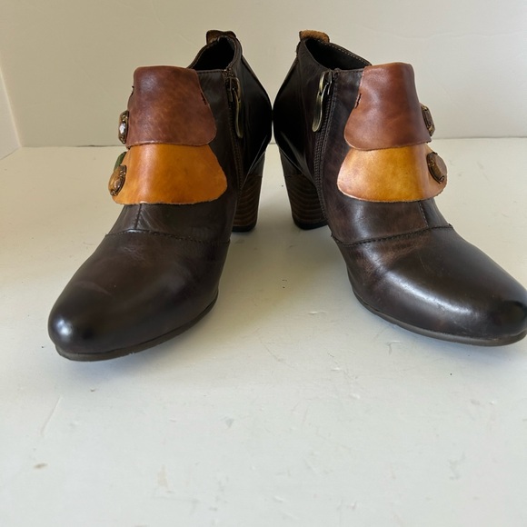 Womens Elite by Corkys Bootie Shoes Multi Color Leather Brown US 6 ELK 6 - Picture 1 of 15